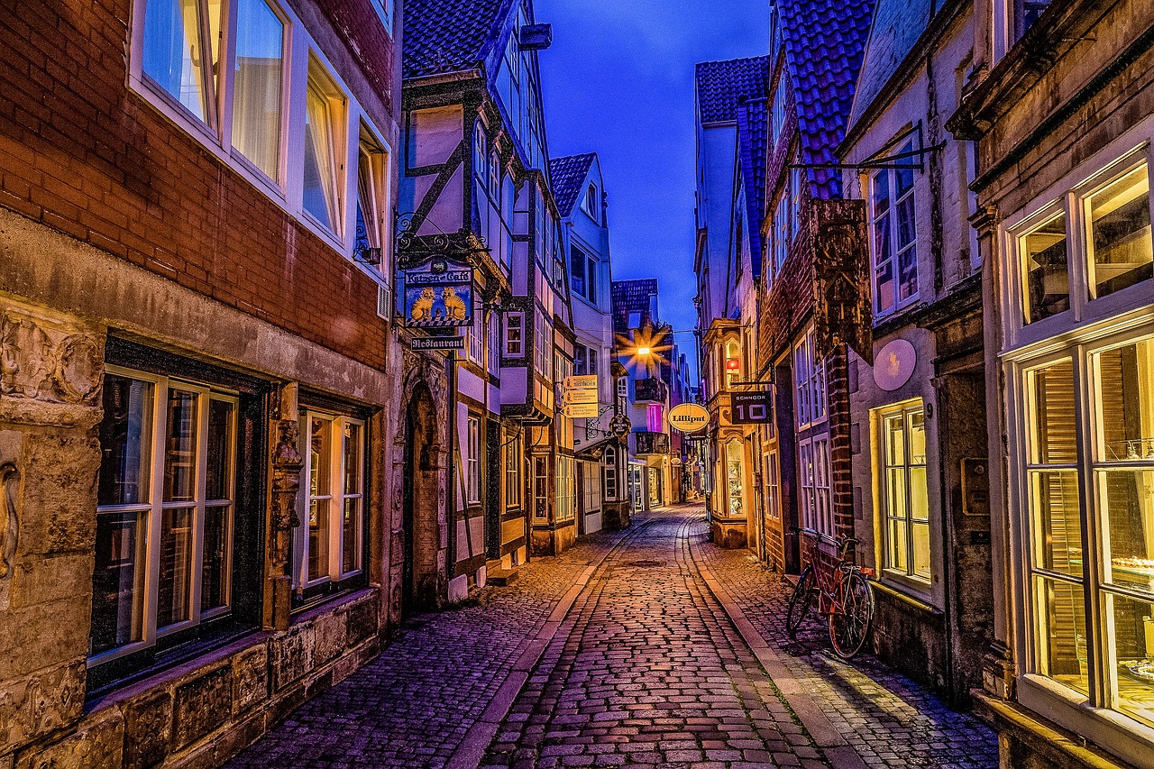 bremen, schnoor, alley